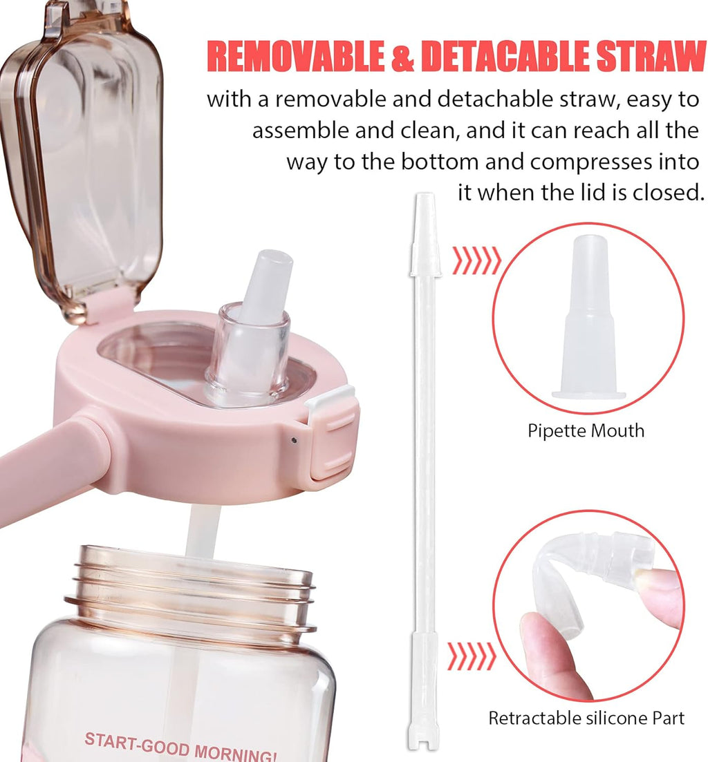 Half Gallon Water Bottle with Sleeve,